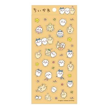 吉伊卡哇 牛皮紙貼紙-花花