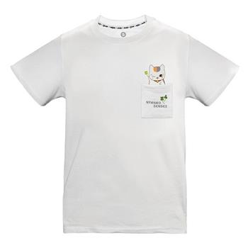 夏目友人帳-刺繡口袋T-shirt(幸運草)-M