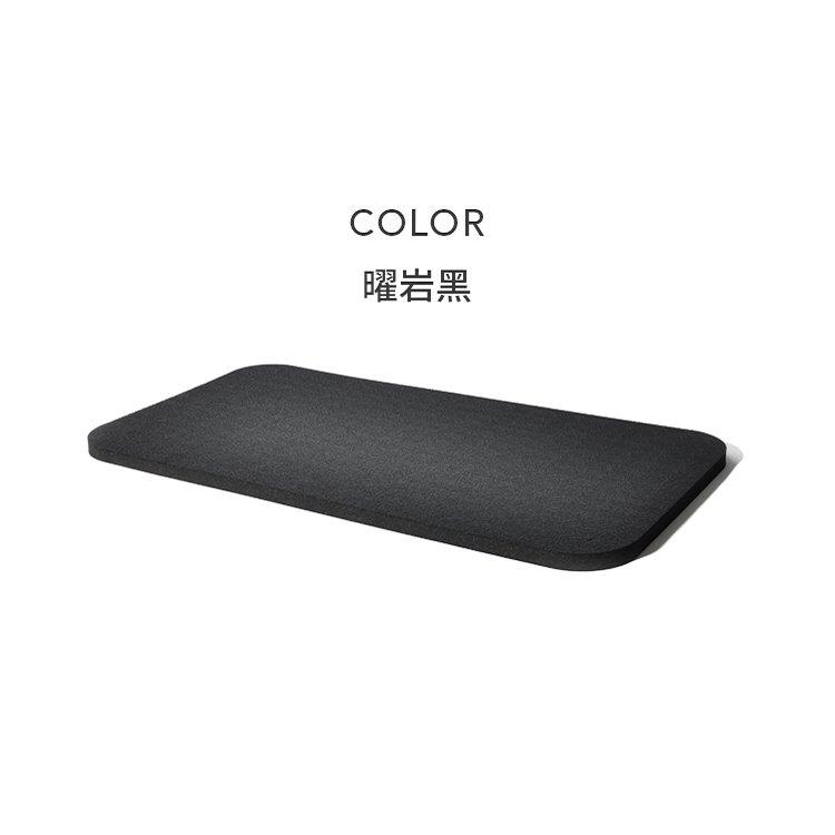【LOTUS】台灣製增厚高彈止滑超慢跑墊（贈送束帶）－15mm 曜岩黑