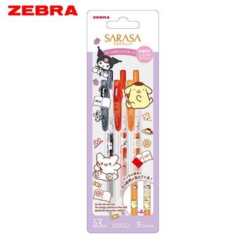 ZEBRA 三麗鷗家族聯名0.5鋼珠筆 3色組A(限量)