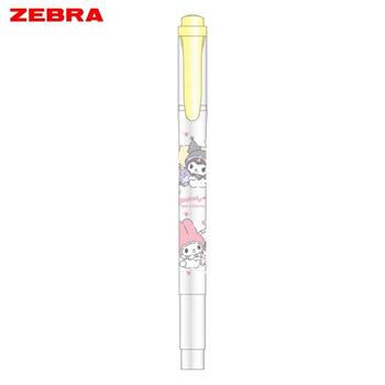 ZEBRA MILDLINER 頭柔性螢光筆 美樂蒂&庫洛米款  冰沙黃(聯名限量版)