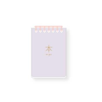 本7孔夾100K活頁上翻橫罫筆記-紫