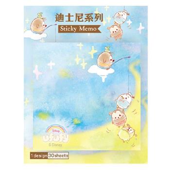 迪士尼便利貼-正方型_雲朵米奇-釣竿
