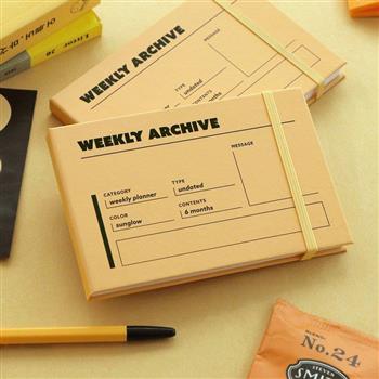ICONIC 6個月週計畫 Weekly archive planner（6 mths）01 Sunglow