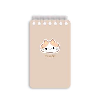O Cat DIY7孔夾90K筆記本 卡其