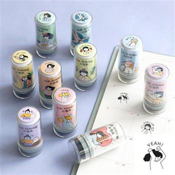 ICONIC 小日子印章 Haru diary stamp（self－inking）02 YEAH