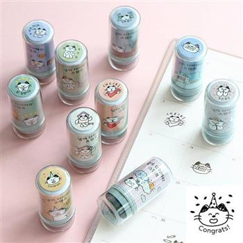 ICONIC 貓咪印章 Meow diary stamp（self－inking）14 Congrats