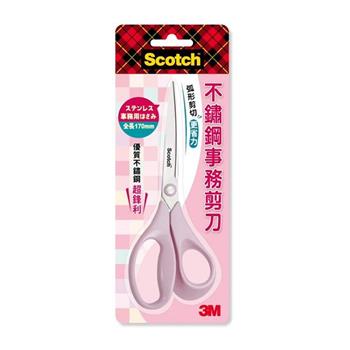 3M  Scotch不鏽鋼事務剪刀-玫瑰粉SS-AS6.5
