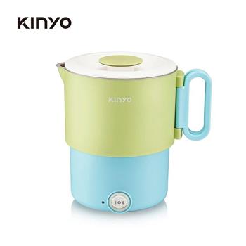 【KINYO】TRFP-051GB 雙電壓小圓鍋 淺藍綠