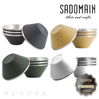 仙德曼雙層304不鏽鋼笠形碗－4入X2盒