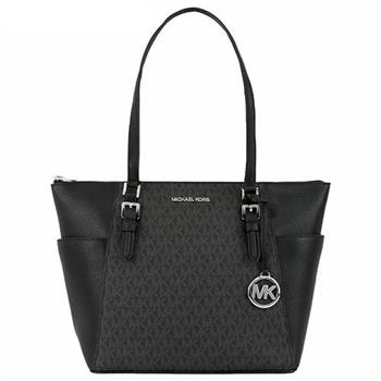 MICHAEL KORS 防刮PVC托特包－黑灰