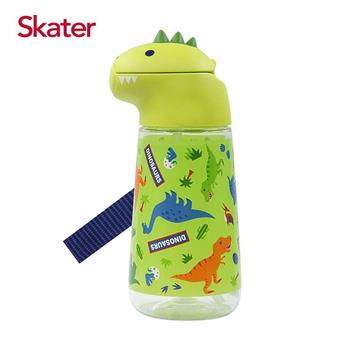 Skater 恐龍吸管水壺（420ml）綠