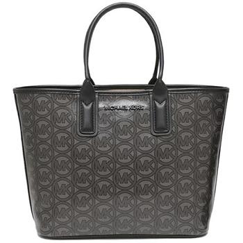 MARC JACOBS 印花LOGO皮革托特包－黑