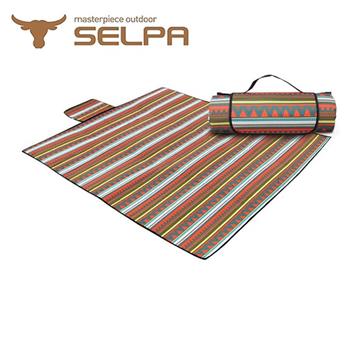【韓國SELPA】防水雙面可用繽紛野餐墊（一般型）