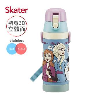 Skater立體不鏽鋼保溫水壺（480ml） 冰雪奇緣