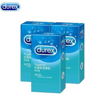 【Durex 杜蕾斯】激情裝保險套12入*3盒（36入）