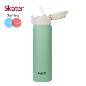 Skater不鏽鋼吸管保溫瓶（480ml）蘋果綠
