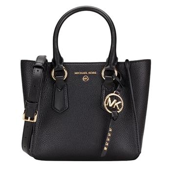 MICHAEL KORS 滿版LOGO皮革兩用包－黑
