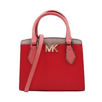 MICHAEL KORS 拼接皮革兩用包－紅