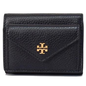 Tory Burch 素面皮革零錢包－黑