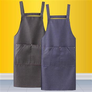 H肩帶牛仔四口圍裙-80*70cm-4件