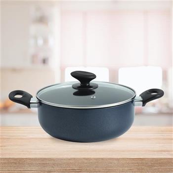 樂司廚品/多功能鑽石級不沾湯鍋-附蓋-22cm-1支