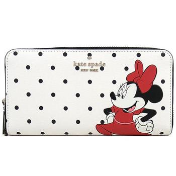 kate spade 拼接皮革聯名長夾－迪士尼