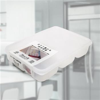 日本製可直立冷凍保存盒-6分格-450ml-3入