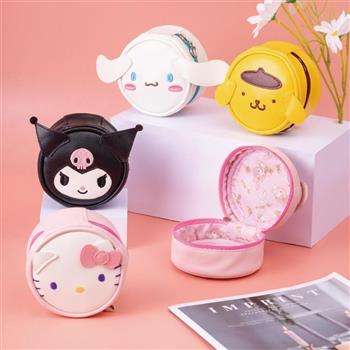 【三麗鷗 Sanrio】立體零錢包 化妝小包 耳機線收納包
