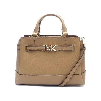 MICHAEL KORS 素面皮革三層兩用包－卡其
