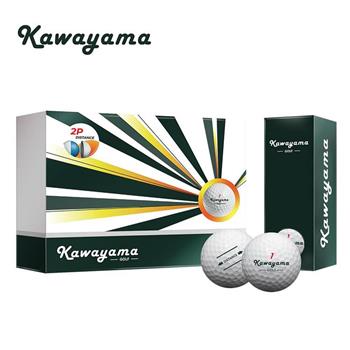 台灣製Kawayama GOLF 川山高爾夫球 (桿桿好系列) 2層球 (1打12顆)