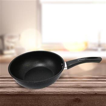 麥飯石 迷你不沾炒鍋-20cm-2支