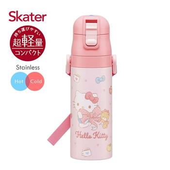 Skater不鏽鋼直飲保溫水壺(470ml) KITTY Ribbon