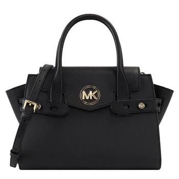 MICHAEL KORS 造型皮革手提斜肩背兩用包－黑