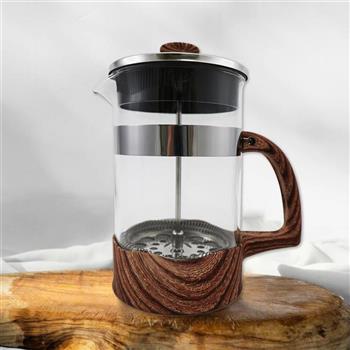 優得岩法耐熱玻璃濾壓壺-800ml-2入