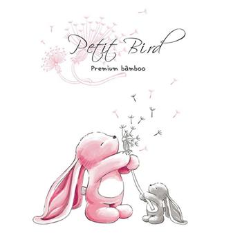 韓國Petit Bird竹纖維嬰幼兒防水保潔床墊—粉紅兔~100X130CM
