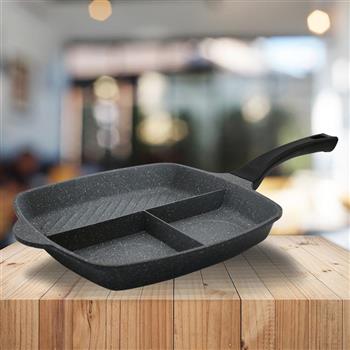PERFECT極緻鑄造三格平煎鍋-28cm-1支