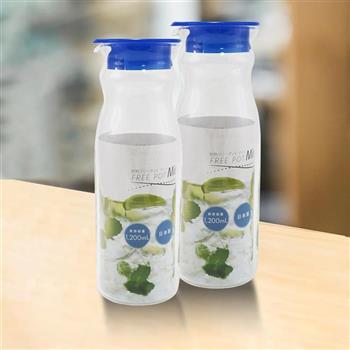 日本製HARIO普魯士藍玻璃冷水壺-1200ml-2入x1組