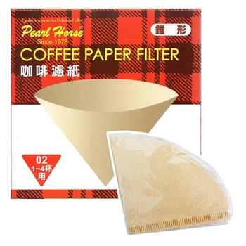 寶馬牌椎型咖啡濾紙-1~4杯用-50枚入x12盒