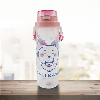 吉伊卡哇-小巧吸管水壺-500ml-粉色-2支