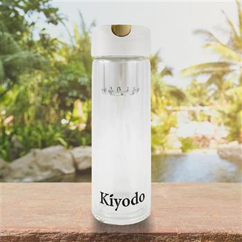 KIYODO磁吸雙層玻璃泡茶杯-320ml-2支