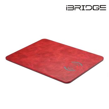 iBRIDGE 10W+蘋果7.5W快充Qi無線充電皮革滑鼠墊