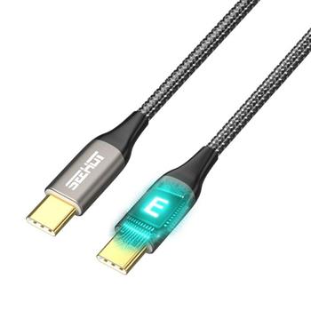 【SEEHOT】USB－C to C 100W PD鋁合金充電傳輸線1.5M（黑）（SC－CC913K）