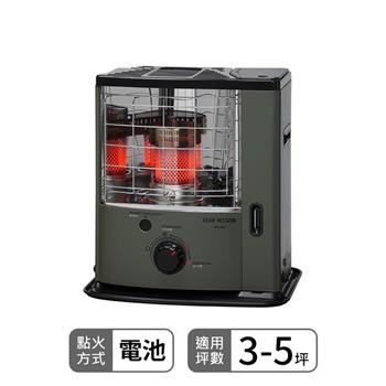 【TOYOTOMI 豐臣】適用3－5坪 傳統式煤油暖爐－軍綠色 RS－GE23G－TW