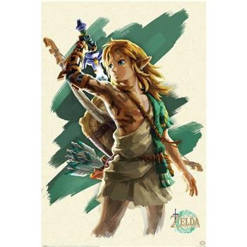 【任天堂】薩爾達傳說:王國之淚水彩畫林克海報/THE LEGEND OF ZELDA: TEARS OF THE KINGDOM