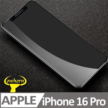 iPhone 16 Pro 2.5D曲面滿版 9H防爆鋼化玻璃保護貼 黑色