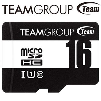 Team 十銓 16GB 80MB/s U1 microSDHC UHS-I C10記憶卡(含轉卡)