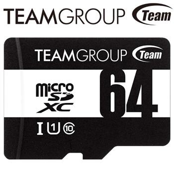 Team 十銓 Micro SDXC  64GB UHS-I U1 C10 記憶卡(含轉卡)