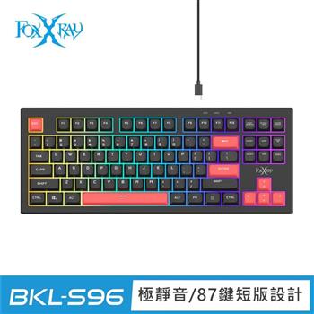 FOXXRAY 鬼焰TKL極致靜音電競鍵盤(FXR-BKL-S96)