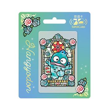 三麗鷗彩繪玻璃SUPERCARD悠遊卡-人魚漢頓(透明卡)【受託代銷】